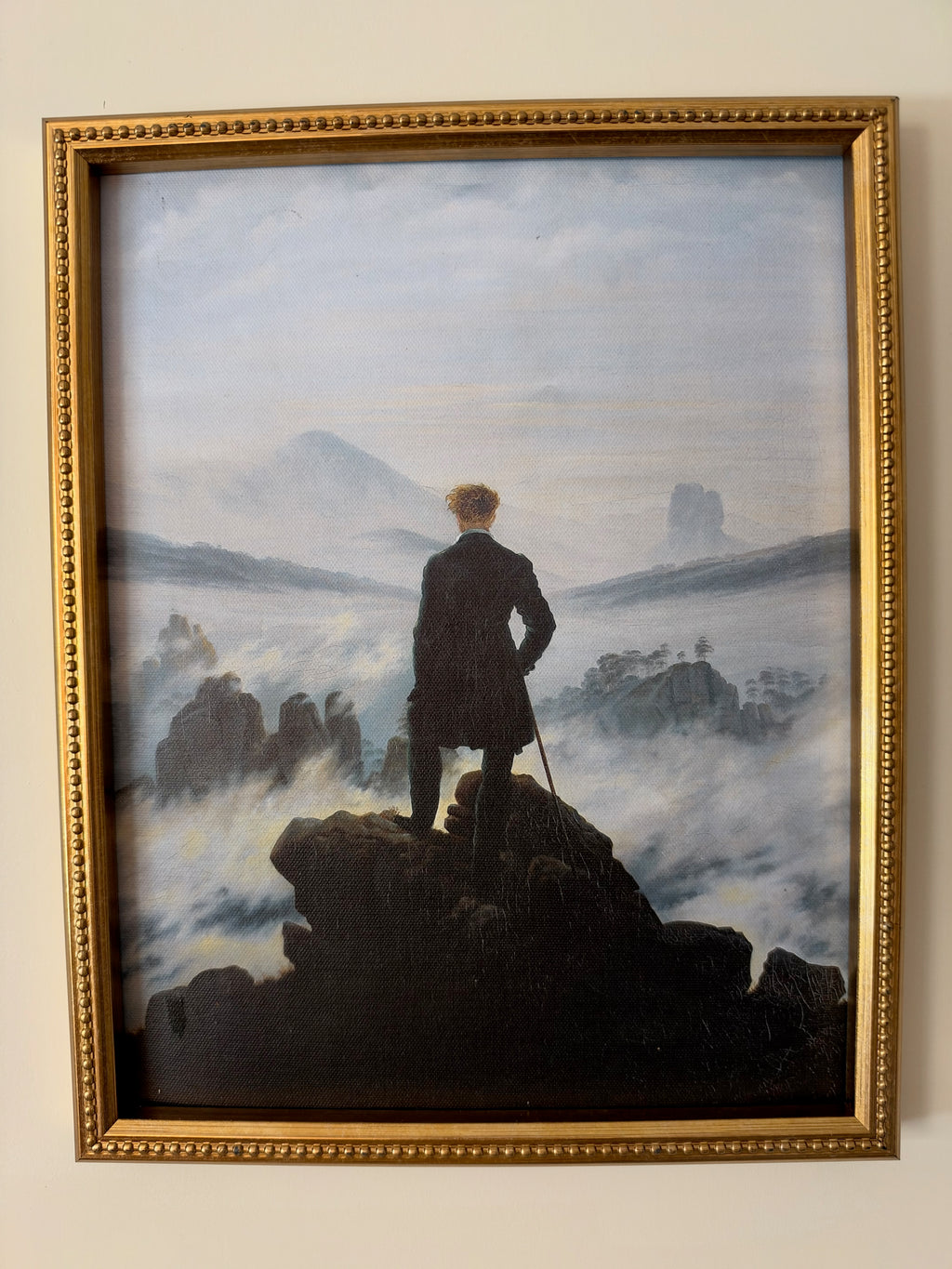 Caspar David Friedrich — Wanderer Above the Sea of Fog Framed Print (11×14)