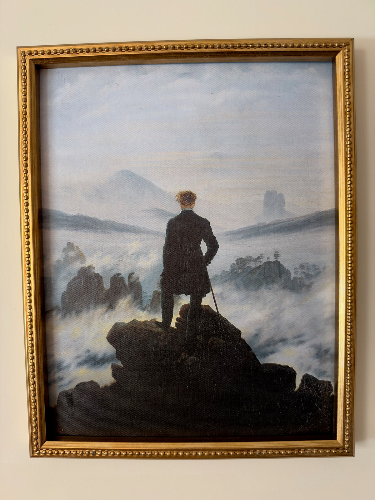 Caspar David Friedrich — Wanderer Above the Sea of Fog Framed Print (11×14)