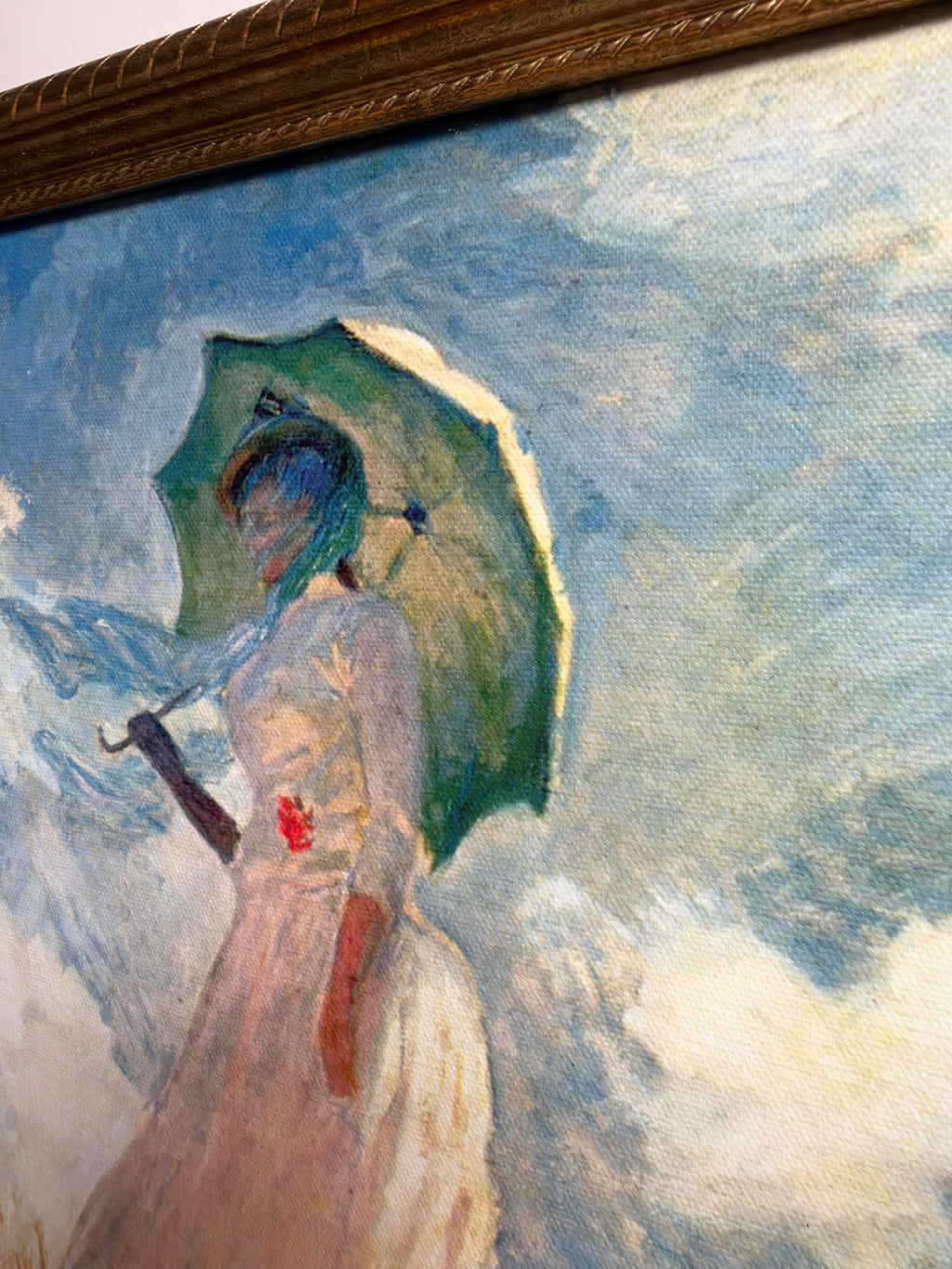 Claude Monet — Woman with a Parasol—Madame Monet and Her Son Framed Print (11×14)