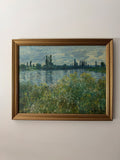 Claude Monet — Banks of the Seine at Vétheuil Framed Print (11×14)