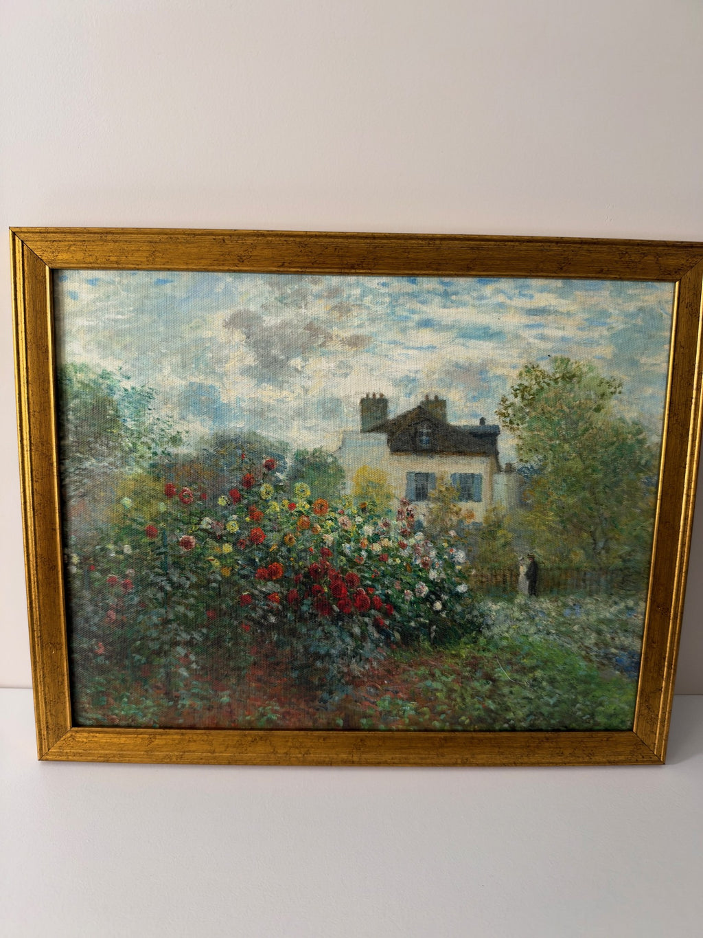 Claude Monet — The Artist's Garden in Argenteuil Framed Print (11×14)