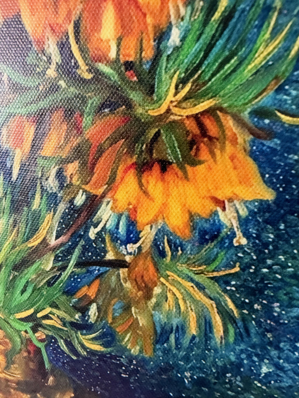 Vincent van Gogh — Imperial Fritillaries in a Copper Vase Framed Print (11×14)