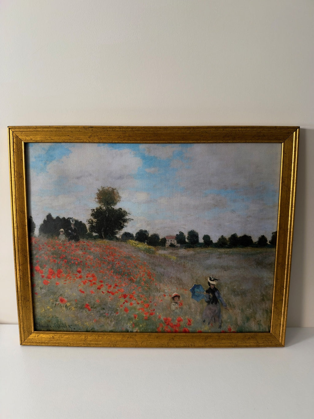Claude Monet — Poppy Field in Argenteuil Framed Print (11×14)