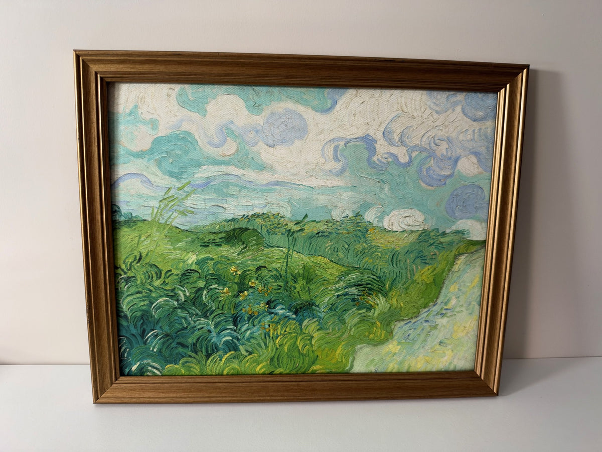 Vincent van Gogh — Green Wheat Fields, Auvers Framed Print (11×14)