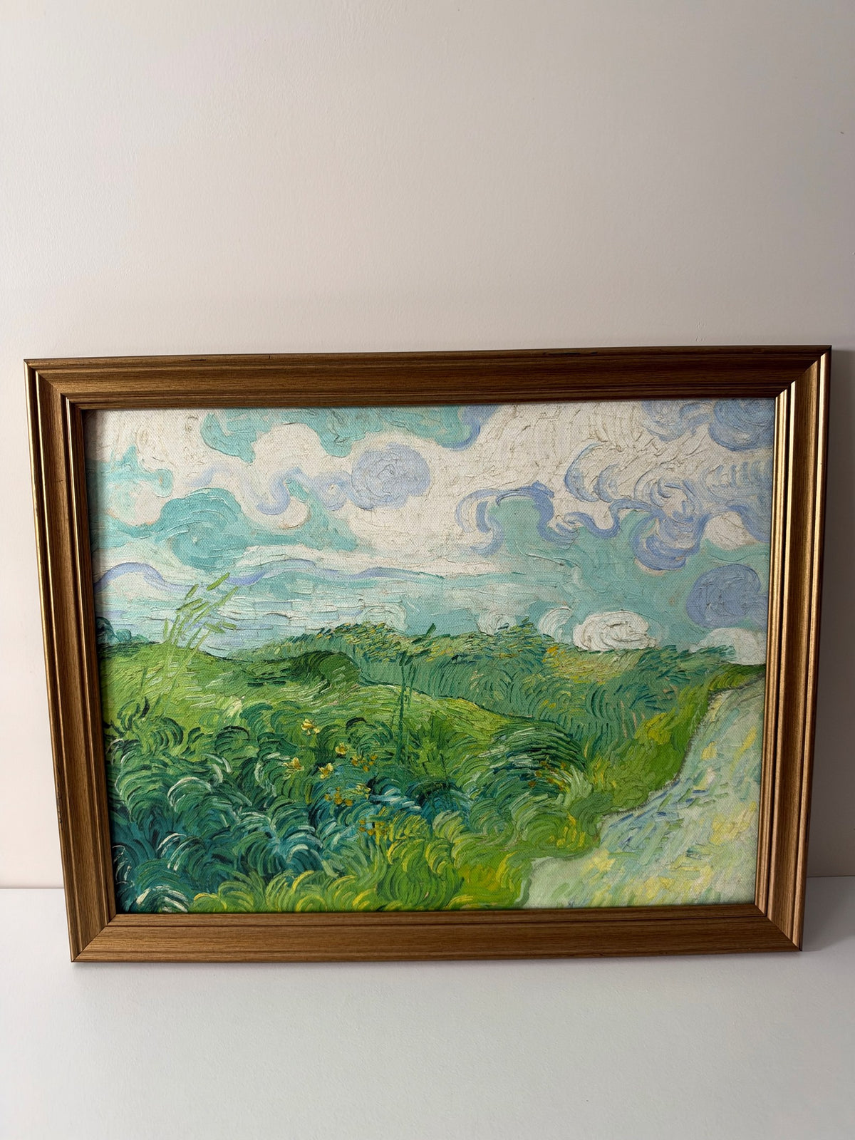 Vincent van Gogh — Green Wheat Fields, Auvers Framed Print (11×14)