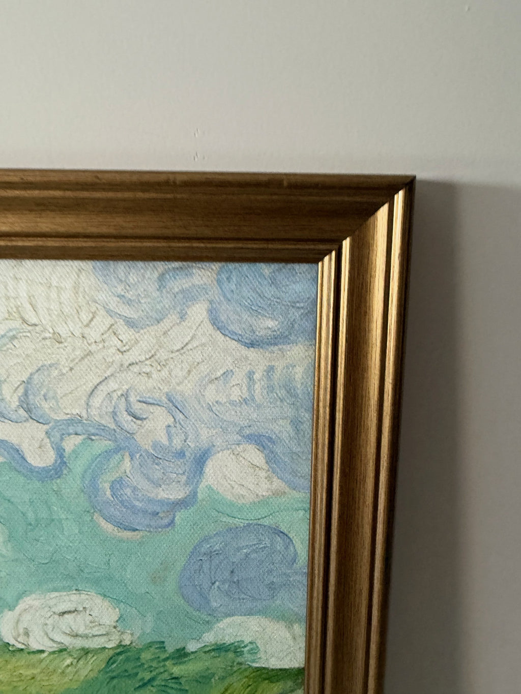 Vincent van Gogh — Green Wheat Fields, Auvers Framed Print (11×14)
