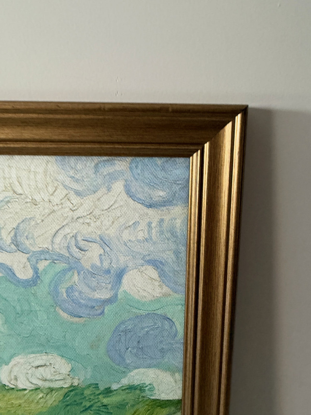 Vincent van Gogh — Green Wheat Fields, Auvers Framed Print (11×14)