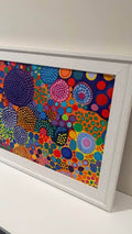 Abstract Dot Art Framed Print (11×14)