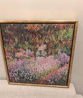 Claude Monet — The Artist’s Garden at Giverny Framed Print (14×14)