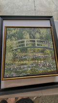 Claude Monet — Japanese Bridge Framed Print (14×14)
