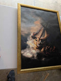 Rembrandt — The Storm on the Sea of Galilee Framed Print (18×24)