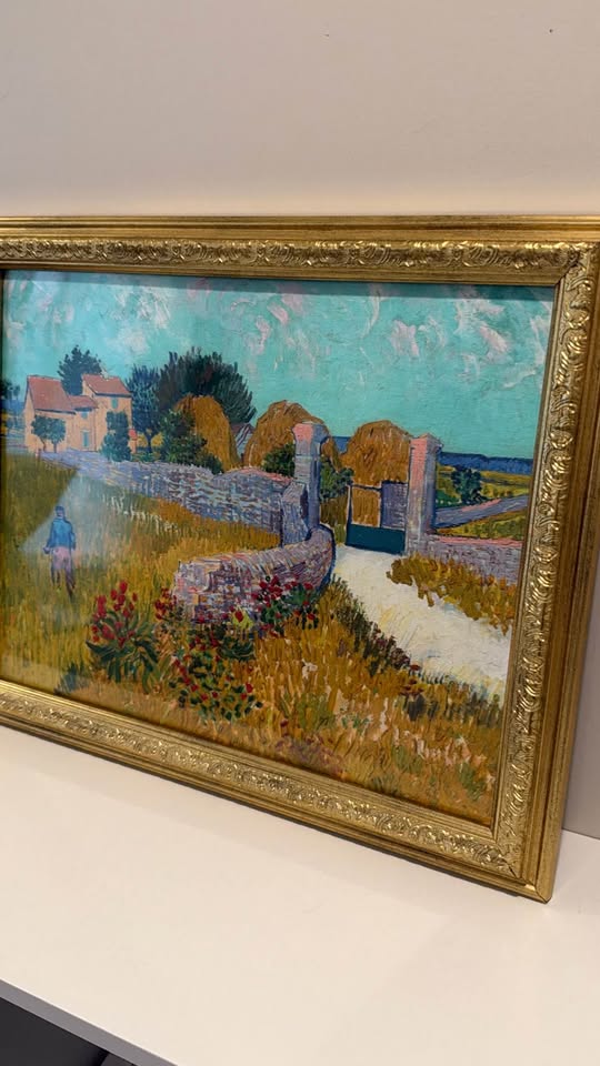 Vincent van Gogh — Farmhouse in Provence Framed Print (11×14)